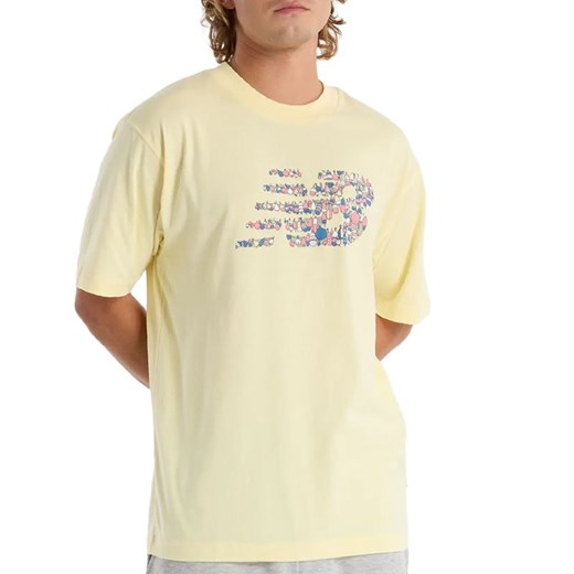 Koszulka New Balance MT51920PRC - żółta ze sklepu streetstyle24.pl w kategorii T-shirty męskie - zdjęcie 178737968