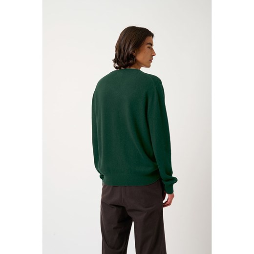 AUTHENTIC CASHMERE Kaszmirowy sweter "Agel" w kolorze zielonym XL okazyjna cena Limango Polska