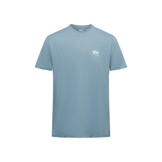 Alpha Industries T-shirt Mężczyźni Bawełna jasnoniebieski jednolity ze sklepu vangraaf w kategorii T-shirty męskie - zdjęcie 178738537