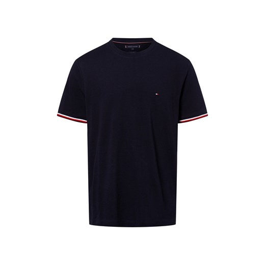 Tommy Hilfiger Koszulka męska Mężczyźni Bawełna granatowy jednolity ze sklepu vangraaf w kategorii T-shirty męskie - zdjęcie 178738549