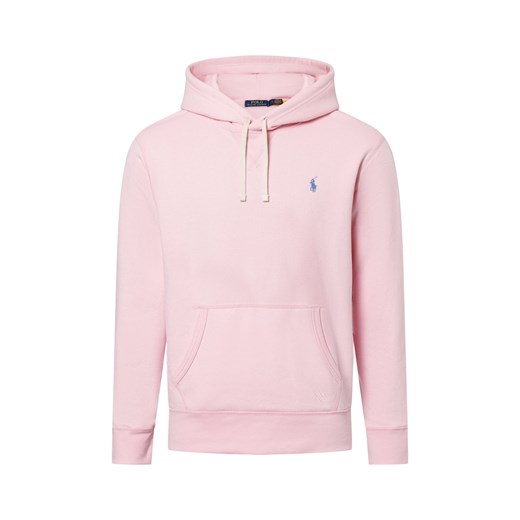 Polo Ralph Lauren Męski sweter z kapturem Mężczyźni różowy jednolity ze sklepu vangraaf w kategorii Bluzy męskie - zdjęcie 178738566