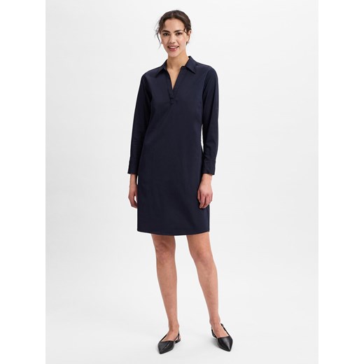 comma Sukienka damska z bluzką Kobiety granatowy jednolity ze sklepu vangraaf w kategorii Sukienki - zdjęcie 178738579