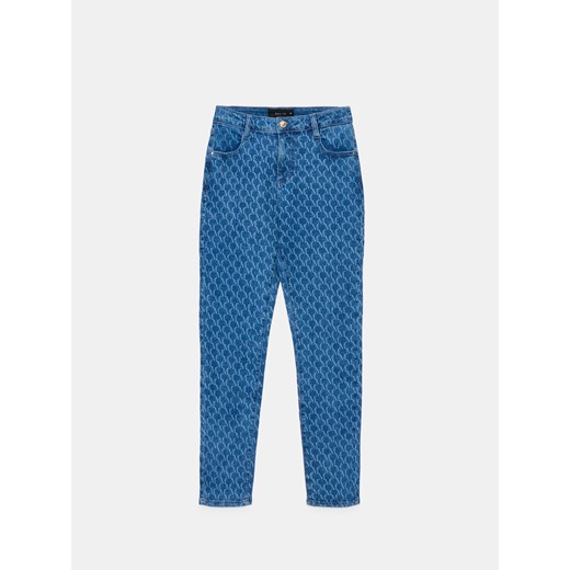 Mohito - Jeansy slim - granatowy ze sklepu Mohito w kategorii Jeansy damskie - zdjęcie 178738845