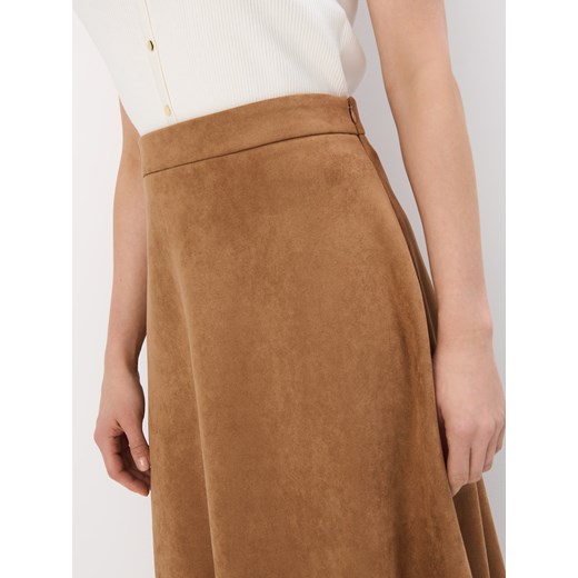 Mohito - Spódnica midi - brązowy - id: 733EA-82X - marki Mohito - 178738968 Mohito - Spódnica midi - brązowy ze sklepu Mohito w kategorii Spódnice - zdjęcie 178738968