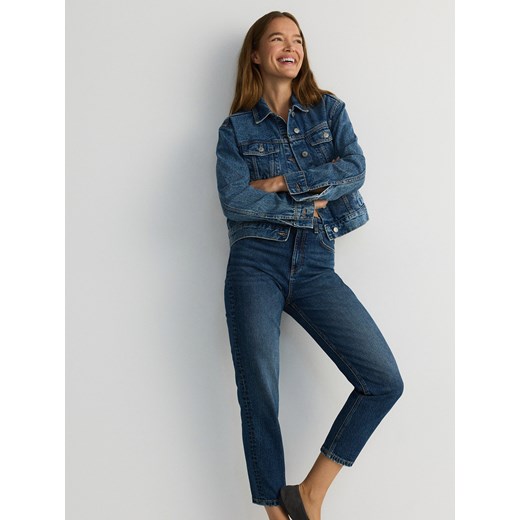 Reserved - Jeansy mom fit - granatowy Reserved 36 promocja Reserved