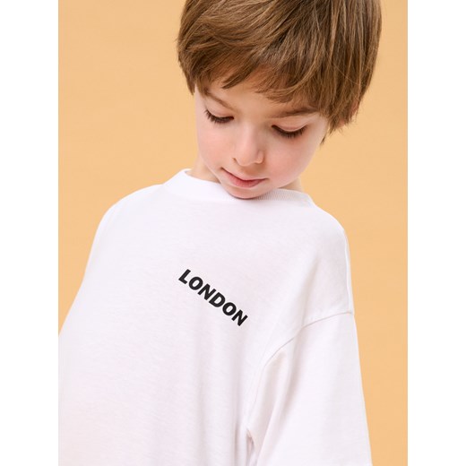 Sinsay - Koszulka oversize - biały Sinsay 122 Sinsay