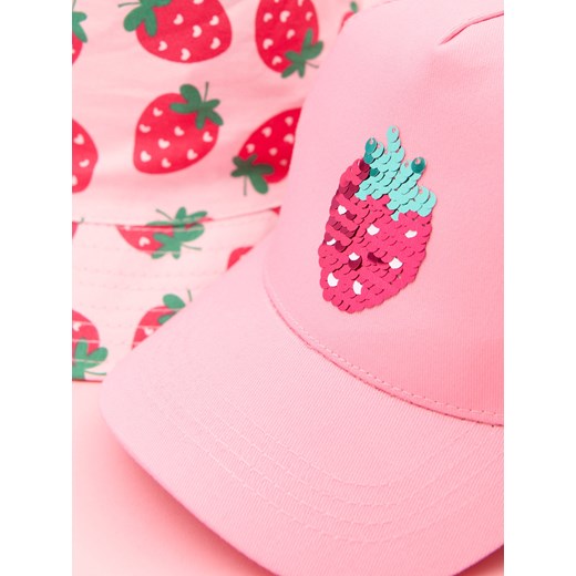 Sinsay - Czapki 2 pack - różowy Sinsay M Sinsay