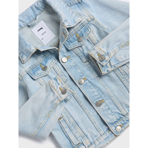 Sinsay - Kurtka jeansowa - niebieski Sinsay 98 Sinsay