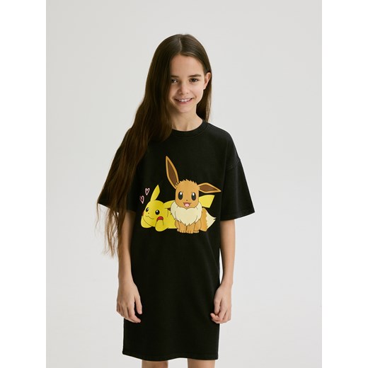 Reserved - Sukienka Pokémon - czarny ze sklepu Reserved w kategorii Sukienki dziewczęce - zdjęcie 178741137