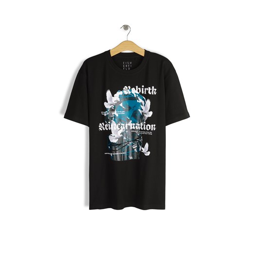 GATE Bawełniana koszulka z nadrukiem S ze sklepu gateshop w kategorii T-shirty męskie - zdjęcie 178747257