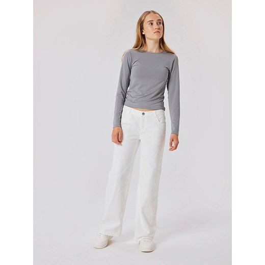 name it Dżinsy &quot;Tazza&quot; - Straight fit - w kolorze białym ze sklepu Limango Polska w kategorii Spodnie dziewczęce - zdjęcie 178748446