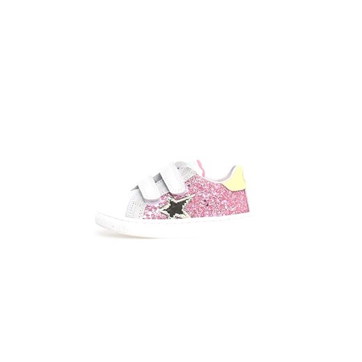Naturino Skórzane sneakersy &quot;Pinn&quot; w kolorze różowo-białym ze sklepu Limango Polska w kategorii Trampki dziecięce - zdjęcie 178749088