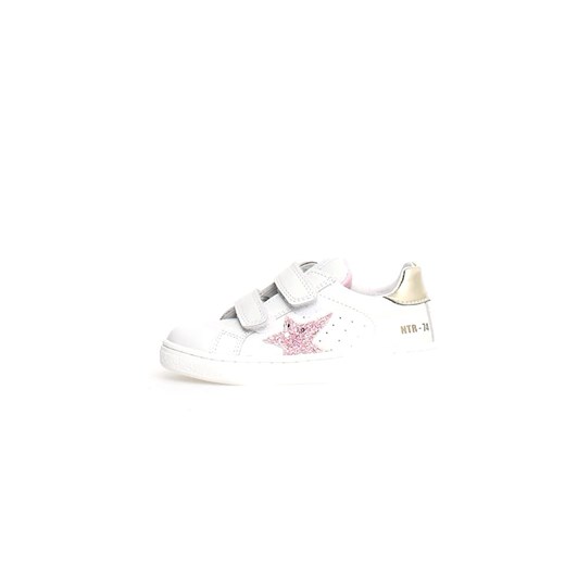 Naturino Skórzane sneakersy &quot;Pinn&quot; w kolorze złoto-biało-jasnoróżowym ze sklepu Limango Polska w kategorii Trampki dziecięce - zdjęcie 178749098