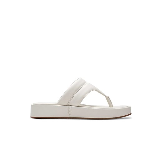 Clarks Skórzane japonki &quot;Alda Walk&quot; w kolorze kremowym ze sklepu Limango Polska w kategorii Klapki damskie - zdjęcie 178749386