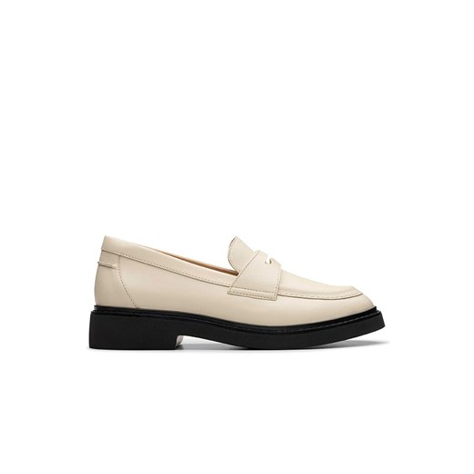 Clarks Skórzane mokasyny &quot;Splend Edge&quot; w kolorze kremowym ze sklepu Limango Polska w kategorii Mokasyny damskie - zdjęcie 178749506