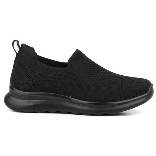 Materiałowe buty damskie sportowe - NEWS 22TX02-4815, czarne News 41 ulubioneobuwie