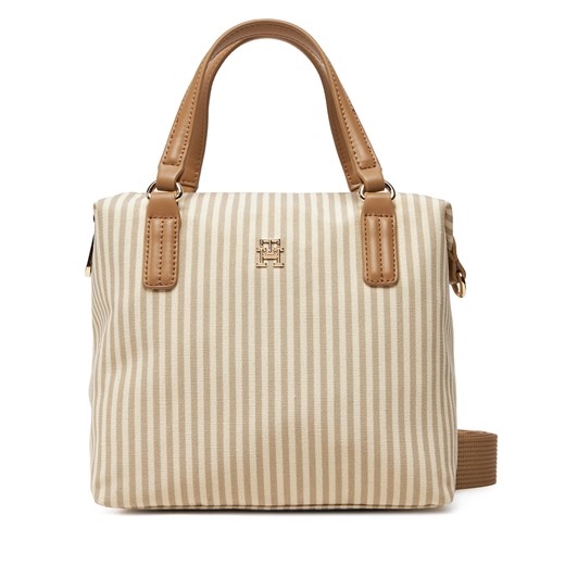 Torebka Tommy Hilfiger Poppy Summer Small Tote AW0AW17202 Beżowy Tommy Hilfiger one size eobuwie.pl