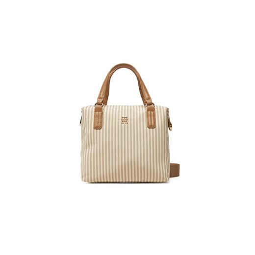 Shopper bag Tommy Hilfiger beżowa