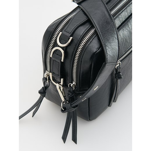 Reserved - Torebka kuferek z paskiem - czarny Reserved ONE SIZE Reserved