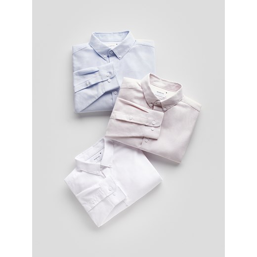 Reserved - Strukturalna koszula regular fit - brudny róż Reserved XL Reserved