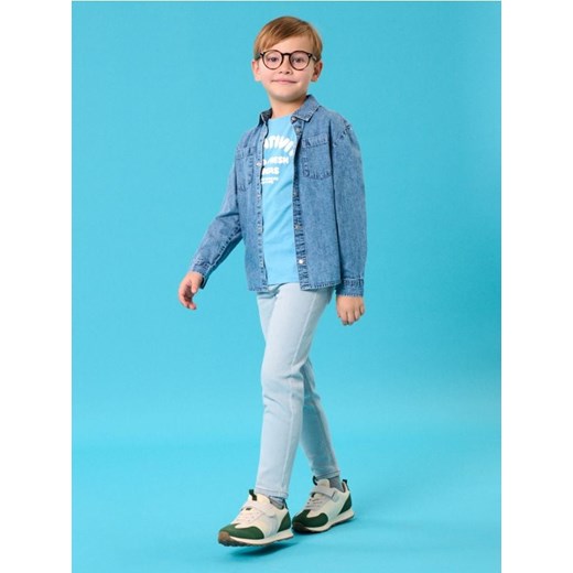 Sinsay - Jeansy slim fit - niebieski ze sklepu Sinsay w kategorii Spodnie chłopięce - zdjęcie 178762249