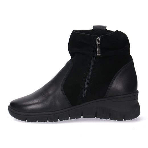 Botki damskie ze skóry naturalnej Pollonus czarny 5-1586-002 Pollonus 39 butyolivier