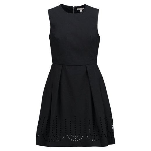 GAP LASERC  Sukienka koktajlowa true black zalando czarny abstrakcyjne wzory