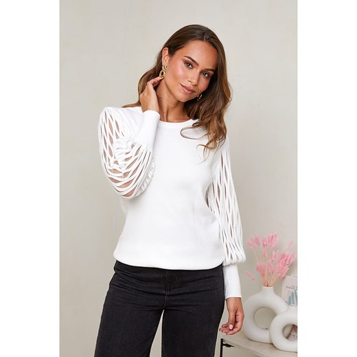 Soft Cashmere Sweter w kolorze białym ze sklepu Limango Polska w kategorii Swetry damskie - zdjęcie 178768399