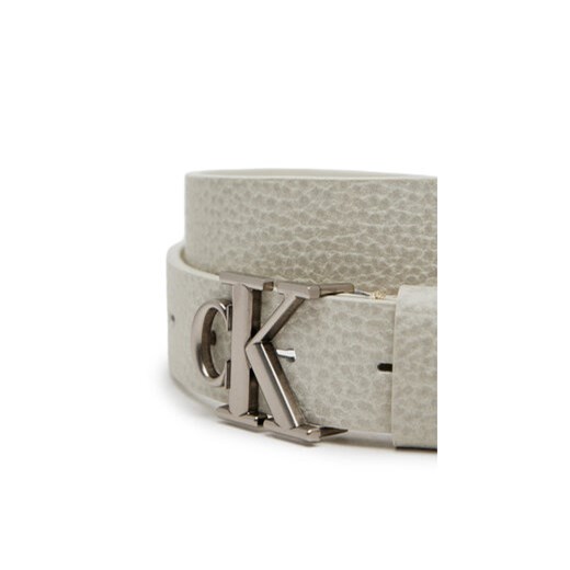 Calvin Klein Jeans Pasek Damski Monogram Placque Buckle 25Mm LV04K7003G Biały 90 MODIVO
