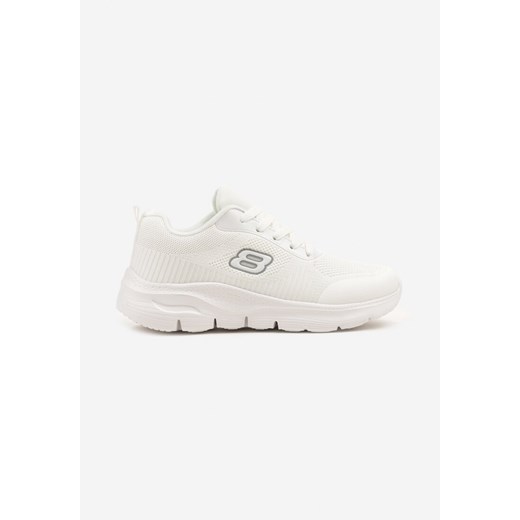 Białe Buty Sportowe Sneakersy z Aplikacją na Piankowej Podeszwie Sonorwena ze sklepu born2be.pl w kategorii Buty sportowe męskie - zdjęcie 178774599