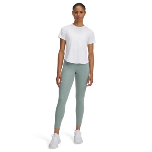 Damskie legginsy do biegania Under Armour UA Launch Elite Ankle Tights - zielone ze sklepu Sportstylestory.com w kategorii Spodnie damskie - zdjęcie 178774889