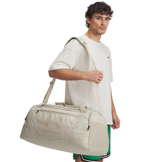 Torba treningowa uniseks Under Armour UA Undeniable 5.0 Duffle MD - beżowa ze sklepu Sportstylestory.com w kategorii Torby sportowe - zdjęcie 178774946