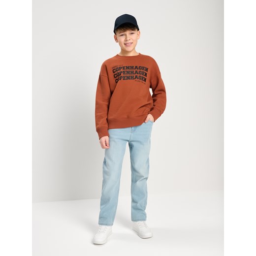 Sinsay - Jeansy Relaxed Tapered Fit - niebieski Sinsay 140 Sinsay