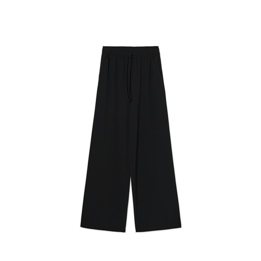 Cropp - Czarne spodnie tailoring straight - czarny ze sklepu Cropp w kategorii Spodnie damskie - zdjęcie 178780246