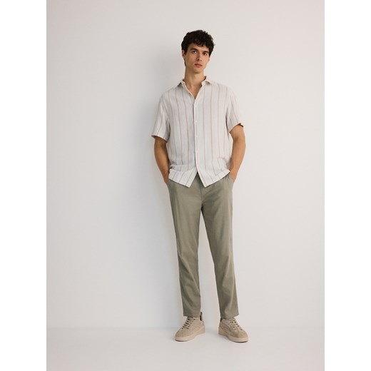 Reserved - Koszula comfort fit w paski - kremowy Reserved M Reserved