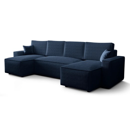 Granatowy nowoczesny narożnik w kształcie litery U D1 F3-A49 - id: 49227 - marki Elior - 178781166 Granatowy nowoczesny narożnik w kształcie litery U D1 F3-A49 ze sklepu Edinos.pl w kategorii Narożniki - zdjęcie 178781166