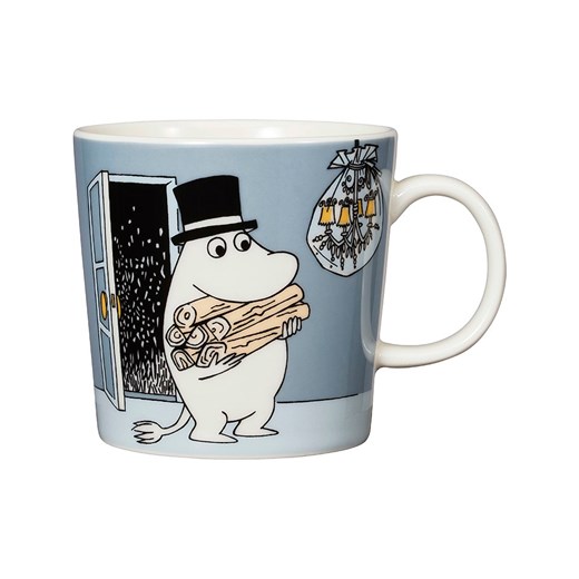 Moomin Kubek &quot;Moominpappa&quot; w kolorze biało-szarym - 300 ml ze sklepu Limango Polska w kategorii Kubki - zdjęcie 178782969