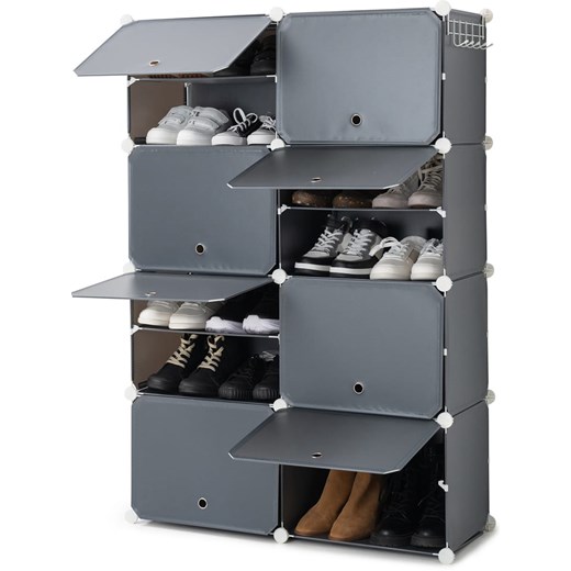 InnovaGoods Szafka w kolorze szarym na buty - 84 x 128 x 32 cm - id: 16691836 - marki Innovagoods - 178783287 InnovaGoods Szafka w kolorze szarym na buty - 84 x 128 x 32 cm ze sklepu Limango Polska w kategorii Szafy - zdjęcie 178783287