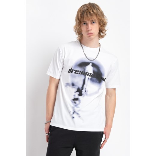 Biały t-shirt z autorską grafiką z przodu, rozmiar - 170, kolor - biały ze sklepu REPORTER w kategorii T-shirty chłopięce - zdjęcie 178783866