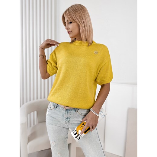 sweter maura żółty one size ze sklepu UBRA w kategorii Swetry damskie - zdjęcie 178784876