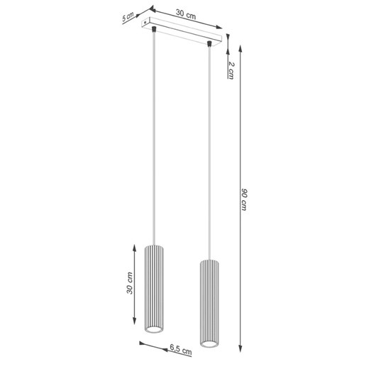 Loftowa beżowa lampa sufitowa - D297-Avium Lumes One Size Edinos.pl