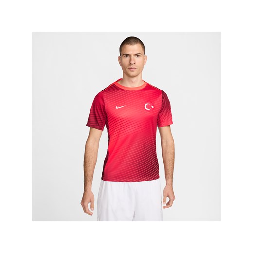 Męska koszulka piłkarska z krótkim rękawem Nike Dri-FIT Turcja Academy Pro - Czerwony ze sklepu Nike poland w kategorii T-shirty męskie - zdjęcie 178785175