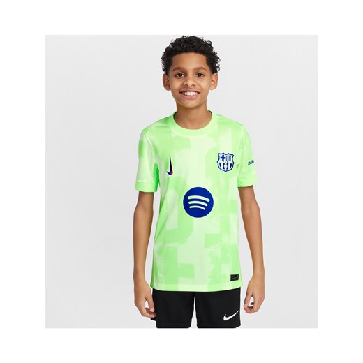 Koszulka piłkarska dla dużych dzieci Nike Dri-FIT FC Barcelona Stadium 2024/25 (wersja trzecia) – replika - Żółty ze sklepu Nike poland w kategorii T-shirty chłopięce - zdjęcie 178785229