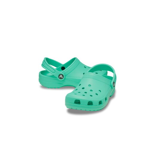 Crocs Klapki Classic Clog K 206991 Zielony Crocs 30_31 MODIVO