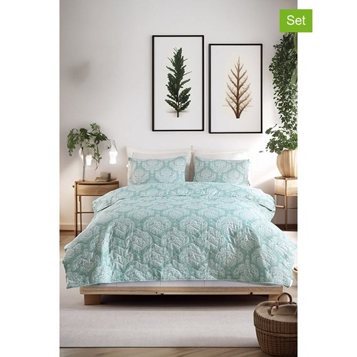 Elizabed 3-częściowy zestaw &quot;Post&quot; w kolorze miętowym ze sklepu Limango Polska w kategorii Pościele - zdjęcie 178787676