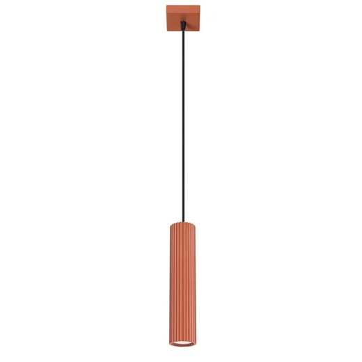 Nowoczesna czerwona pojedyńcza lampa wisząca - D296-Melson ze sklepu Edinos.pl w kategorii Lampy wiszące - zdjęcie 178788718