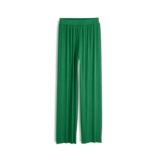 GATE Szerokie, plisowane spodnie 34 ze sklepu gateshop w kategorii Spodnie damskie - zdjęcie 178791368