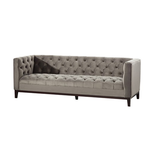 Sofa Velvet Elite grey 3-os. ze sklepu dekoria.pl w kategorii Sofy i kanapy - zdjęcie 178791585