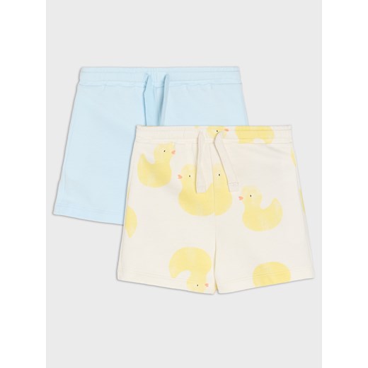 Sinsay - Szorty 2 pack - kremowy Sinsay 74 Sinsay