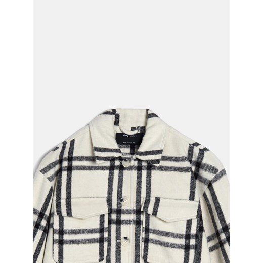 Sinsay - Kurtka koszulowa z kołnierzykiem - wielobarwny Sinsay XXL Sinsay